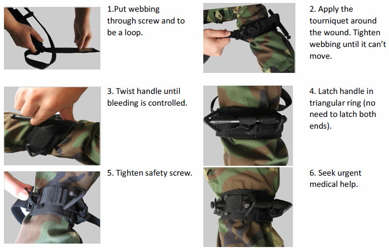 Outdoor Tactical Tourniquet Detail