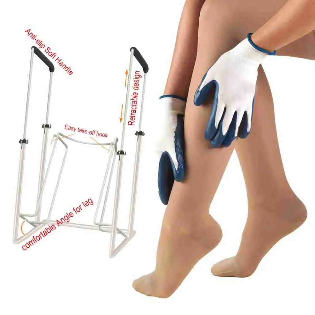 Compression Stocking Donner with Take-Off Hook Detail