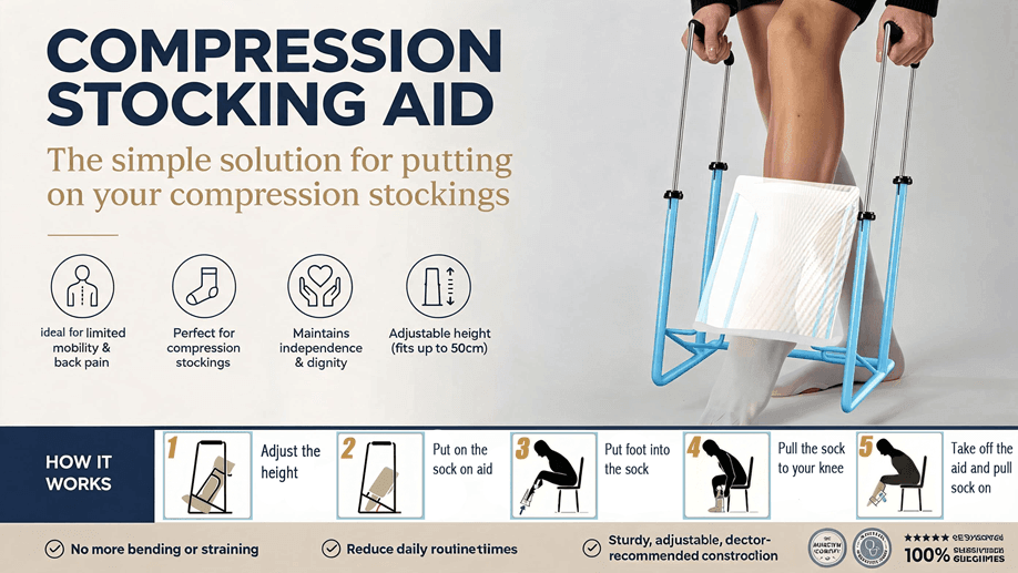 Compression Stocking Donner with Take-Off Hook